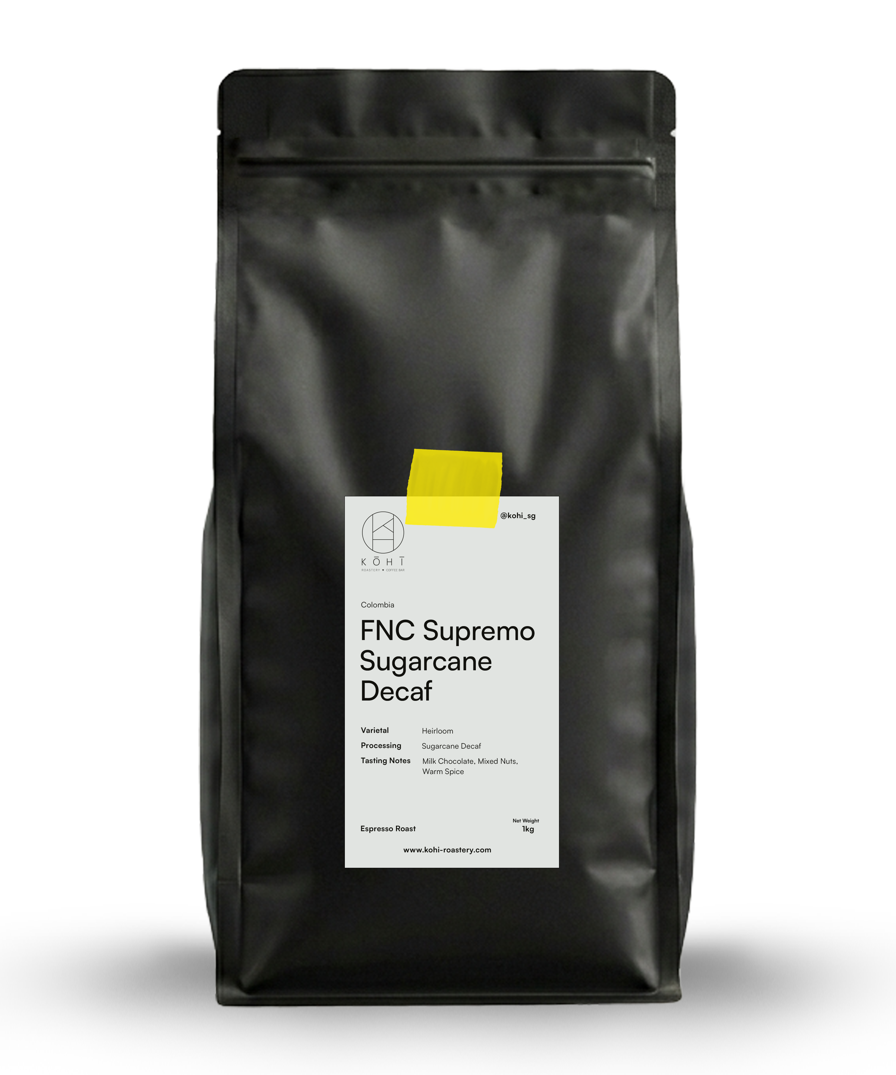FNC Supremo Sugarcan Decaf, Colombia